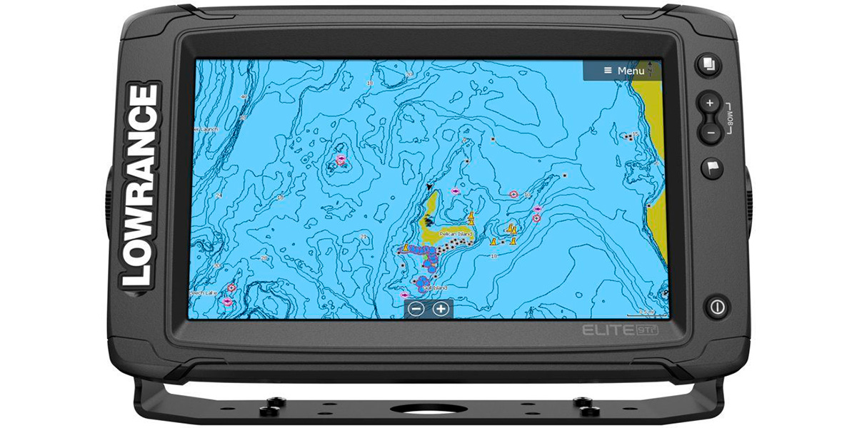 Карта глубин на эхолоте Lowrance