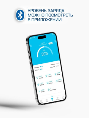 Лиферный аккумулятор LiFePo4 GL Marine LFP12-100 (с bluetooth)